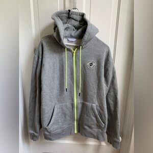 Peleton Zip Up Hoodie Gray Large